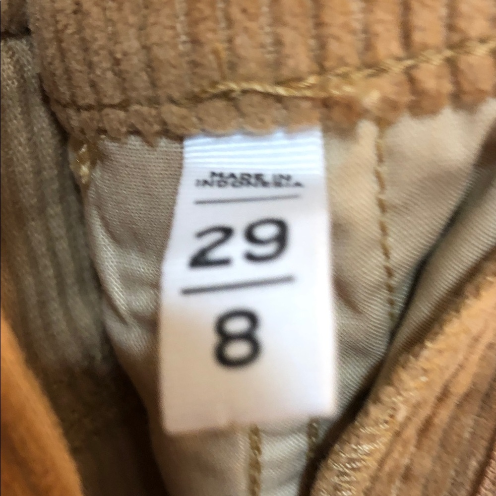 LOFT Women's Brown Corduroy Cropped Pants - Picture 3 of 8